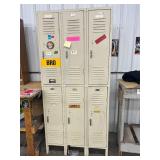 Set of Lockers + Wood Table