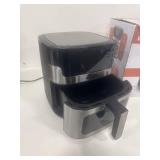 8.5QT Air Fryer with Visual Window, Large Family Size XL Airfryer with 8 Presets, Stainless Steel Oven for Fast Healthy Cooking, Reheat & Crisp, Dishwasher Safe, Gift Box Included