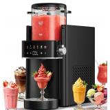 $180 Slushie Machine, Ice Cream Maker, Slushy Machine for Home and Families, No ice needed with Rapid Chill & Temperature Control, Multi-function for Margarita, Frapp , Easy to Clean, Black