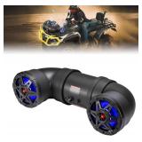 $120 KEMIMOTO ATV Speaker 6.5 Inch Bluetooth-connectivity ATV UTV Sound Bar w/ 20 RGB Light Modes, 2X Full Range Speakers 2X Tweeters Boat Sound System Compatible with Polaris Sportman Fourtrax Can Am