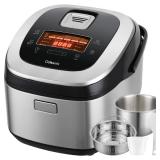 $170 Rice Cooker 10 Cup Uncooked / 20 Cup Cooked,Induction Heating & Fuzzy Logic Technology,Electric Smart Rice Cooker With LCD Display,11 Multi Portable Rice Maker,Delay Timer & Auto Keep Warm