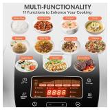 $170 Rice Cooker 10 Cup Uncooked / 20 Cup Cooked,Induction Heating & Fuzzy Logic Technology,Electric Smart Rice Cooker With LCD Display,11 Multi Portable Rice Maker,Delay Timer & Auto Keep Warm
