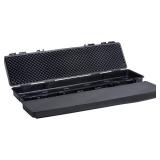 $120 MEIJIA Portable Waterproof All Weather Hard Rifle Case,Soft Handle Grip,Customizable Fit Foam Inserted,without wheels,Black