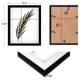 NAOKBOEE 15x24 Picture Frame in Black, Photo Frames with Plexiglass, Horizontal and Vertical Formats for Wall Mounting
