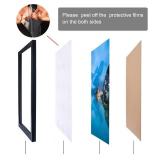 NAOKBOEE 15x24 Picture Frame in Black, Photo Frames with Plexiglass, Horizontal and Vertical Formats for Wall Mounting