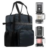 Ice Cream Maker Carrying Bag Sorbet Maker Travel Case Heavy duty 1680D Oxford Storage Bag for Ninja CREAMi Deluxe Ice Cream NC501/NC301/NC300/NC299AMZ