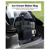 Ice Cream Maker Carrying Bag Sorbet Maker Travel Case Heavy duty 1680D Oxford Storage Bag for Ninja CREAMi Deluxe Ice Cream NC501/NC301/NC300/NC299AMZ