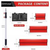 DEKEones Drywall Skimming Blade Set, Stainless Steel 10",16" & 24" Skimming Blades with 28"-62" Extension Handle Pole, Professional Drywall Skimming Tools for Smoothing Wall and Ceiling