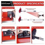 DEKEones Drywall Skimming Blade Set, Stainless Steel 10",16" & 24" Skimming Blades with 28"-62" Extension Handle Pole, Professional Drywall Skimming Tools for Smoothing Wall and Ceiling