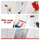 DEKEones Drywall Skimming Blade Set, Stainless Steel 10",16" & 24" Skimming Blades with 28"-62" Extension Handle Pole, Professional Drywall Skimming Tools for Smoothing Wall and Ceiling