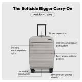 $225 Away Bigger Carry-On Luggage - 23-Inch Lightweight, Expandable Softside Suitcase with 360  Spinner Wheels, Interior Compression System, TSA-Accepted Lock - Cloud Gray