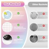 AboveGenius Badminton Rackets Set, Lightweight Badminton Set Includ 4/6 PCS Rackets, 6 Birdies, Outdoor Backyard Games, Racquets for Adults, Teens, Family Beginner