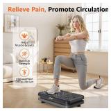AXV Vibration Plate Fitness Platform Exercise Machine Vibrating Shaking Full Body Shaker Workout Vibrate Stand Shake Board Sport for Weight Loss Fat Burner for Gym Home Office