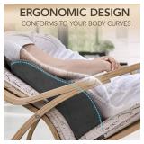 Lumbar Support Pillow for Recliner,Large Memory Foam Back Support Cushion for Sofa & Gaming Chair, Ergonomic Backrest Pillow for Elderly, Comfortable Couch Cushion with Machine Washable Cover,Gray