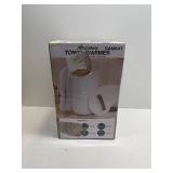 SAMEAT Heated Towel Warmers for Bathroom - Large Towel Warmer Bucket, Wood Handle, Auto Shut Off, Fits Up to Two 40"X70" Oversized Towels, White