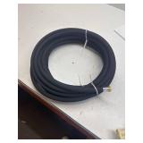 Heavy Duty Soaker Hose 25FT 1/2 Inch Rubber Garden Drip Irrigation Hose with Solid Brass Connector Water Saving Linkable Soaker Hose for Garden Bed Flower Vegetable Lawn
