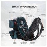 $220 PGYTECH OneMo 2 25L-33L Camera Backpack with Shoulder Bag for Photographers, Waterproof Large Camera Bag for Canon/Nikon/Sony/dji Drone/Laptop/Tripod, Black