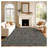 8x10 Rugs for Living Room Washable Green Area Rug Rugs for Bedroom