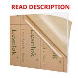 Lesnlok 1 Pieces 16 x 16 Acrylic Sheet 1/4 inch Thick 6mm Clear Plexiglass Sheet, for Sign,Craft, Photo Frame, DIY Display Projects (1, 16" x 16")