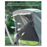 JOYTUTUS SUV Tailgate Tent with Awning Shade, Car Roof Canopy and Poles, Water Resistant Camping Tent, Outdoor Travel Preferred, Universal Fit Most SUV- Green