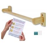 32.5 in. Long Montessori Pull Up Bar for Babies | Excercise Guide, Hand-Made, Assembled, Quality Wooden Toy Bar for Infants, Ballet Bar for Toddlers.