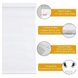 Persilux Cordless Zebra Blinds for Windows, Roller Shades for Windows (34.5" W x 64" H, White) Dual Layer Fabric for Day and Night,Room Darkening Shades for Home, Office, Bedroom and Living Room