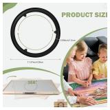 Rotating Puzzle Board Base - 360  Rotating Turntable for Puzzles 1000/1500 Blocks Lazy Susan Rotating Table - Adult and Children