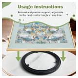Rotating Puzzle Board Base - 360  Rotating Turntable for Puzzles 1000/1500 Blocks Lazy Susan Rotating Table - Adult and Children