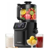$129 TUUMIIST 3-in-1 Cold Press Juicer Machine, Smart Touch Masticating Juicers for Whole Fruit & Vegetable, 6.5" Wide Chute Slow Juicer for Nut Milk & Sorbet, High Yield, 100oz Large Capacity, Easy C