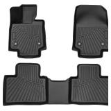Powerty Floor Mats for 2023 2024 2025 2026 Lexus RX RX350 RX350h RX500h (NOT for RX450h+ PHEV) Accessories All Weather Floor Liner 3D TPE 1st & 2nd Row Floor Mat Heavy-Duty Floor Liners