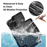 Powerty Floor Mats for 2023 2024 2025 2026 Lexus RX RX350 RX350h RX500h (NOT for RX450h+ PHEV) Accessories All Weather Floor Liner 3D TPE 1st & 2nd Row Floor Mat Heavy-Duty Floor Liners
