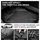 Powerty Floor Mats for 2023 2024 2025 2026 Lexus RX RX350 RX350h RX500h (NOT for RX450h+ PHEV) Accessories All Weather Floor Liner 3D TPE 1st & 2nd Row Floor Mat Heavy-Duty Floor Liners