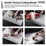 304 Stainless Steel Cutting Board   Stainless Steel Kitchen Chopping Boards Non-Slip, Dishwasher Safe   Ideal for Meat, Vegetables, Fruits, Bread & Baking   Commercial & Home Use (15.7 * 11.8in)