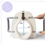 3 COUNT Medline 5" Elongated Raised Toilet Seat, with Lock and Removable Padded Arms- A Medical Seat for Seniors, Elderly, Adults, or Post-Surgery Recovery, 1 Ct.