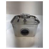 Stainless Steel Cat Water Fountain, 99oz/2.8L Auto Pet Drinking Fountain with 20dB Ultra-Quiet Pump- Ideal for Timid Pets, LED Water Level Window, Dishwasher Safe, 24/7 Circulating Flow - FEELNEEDY