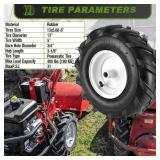 13x5.00-6" Tiller Tire and Wheel, 3/4" Axle Size 13x5.00-6 Tiller Tires Compatible with Troy-Bilt, Craftsman, Garden Tractor, Trencher, Tillers Replacement Tire, 3-1/8" Centered Hub, 2 Pack