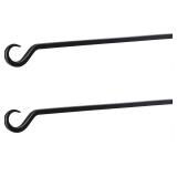 23 inch Plant Hanger, Sturdy Hanging Plant Bracket Outdoor, Hanging Plant Wall Hook Heavy Duty, for Hanging Bird Feeders, Planters, Lanterns, Wind Chimes, Indoor/Outdoor Use, Black, Set of 2