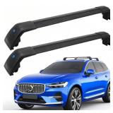 SYDSZ Cross Bar Roof Rack Fit for Volvo XC60 XC-60 Y20 UZ 2008-2026, Flush Side Rails, Heavy Duty Aluminum Roof Cross Bars Rooftop Luggage Rack, Ski Rack for Car Roof, Kayak Rack, Snowboard Rack