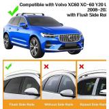 SYDSZ Cross Bar Roof Rack Fit for Volvo XC60 XC-60 Y20 UZ 2008-2026, Flush Side Rails, Heavy Duty Aluminum Roof Cross Bars Rooftop Luggage Rack, Ski Rack for Car Roof, Kayak Rack, Snowboard Rack