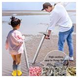 Mantis and Ghost Shrimp Pump Kits, Easy to Carry Beach Artifact, Shrimp Extractor Clam Pump Gun, Seafood Catching Device Stainless Steel Catching Tool (large size kits)