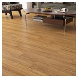 Yenhome Peel and Stick Floor Tile Brown 6"x36" Self-Adhesive Vinyl Flooring, Waterproof Wood Look Easy to Install Sticky Tiles for Kitchen, Bathroom - Durable, Brown 17 Sheet Floor Tiles