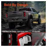 $330 TRUE MODS Smoked Full LED Tail Light Assembly Replacement for 2019-2026 GMC Sierra 1500 & 2020-2024 GMC Sierra 2500 3500 HD w/Stock Halogen Taillight Aftermarket Rear Brake Stop Turn Signal Lamp