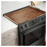 TIDITA Acacia Stove Top Covers for Electric Stove - Wooden Noodle Board for Gas Stovetop - Stove Top Covers for Gas Burners - Wooden Kitchen Sink Cover for Counter Space & Decorative Tray (Walnut)