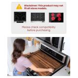 TIDITA Acacia Stove Top Covers for Electric Stove - Wooden Noodle Board for Gas Stovetop - Stove Top Covers for Gas Burners - Wooden Kitchen Sink Cover for Counter Space & Decorative Tray (Walnut)