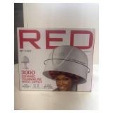 Red by Kiss 3000 Ceramic Tourmaline Professional Hood Dryer, 4 Heat Settings Blow Dryer for Home & Salon, Height Adjustable Convenient Big Hood Size Extra Coverage (1875 Wattage)