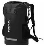 Waterproof Roll Top Kayak Dry Backpack, Floating Outdoor Dry Sack Boating Sailing Canoeing Rafting Fishing Camping 85L Black