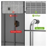 Sink Grid 26" X 14 1/16", Kitchen Sink Grid, Sink Protectors for Kitchen Sinks, Stainless Steel Material, Sink Bottom Grid with Rear Drain for Single Bowl (26" X 14 1/16")