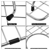 Sink Grid 26" X 14 1/16", Kitchen Sink Grid, Sink Protectors for Kitchen Sinks, Stainless Steel Material, Sink Bottom Grid with Rear Drain for Single Bowl (26" X 14 1/16")