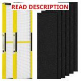 2 Pack FLT5000 HEPA Replacement Filt-er C with 6 Pack Activated Carbon for G-Guardian AC5250PT AC5000 AC5000E AC5300B AC5350B AC5350BCA AC5350W CDAP5500