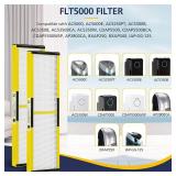2 Pack FLT5000 HEPA Replacement Filt-er C with 6 Pack Activated Carbon for G-Guardian AC5250PT AC5000 AC5000E AC5300B AC5350B AC5350BCA AC5350W CDAP5500